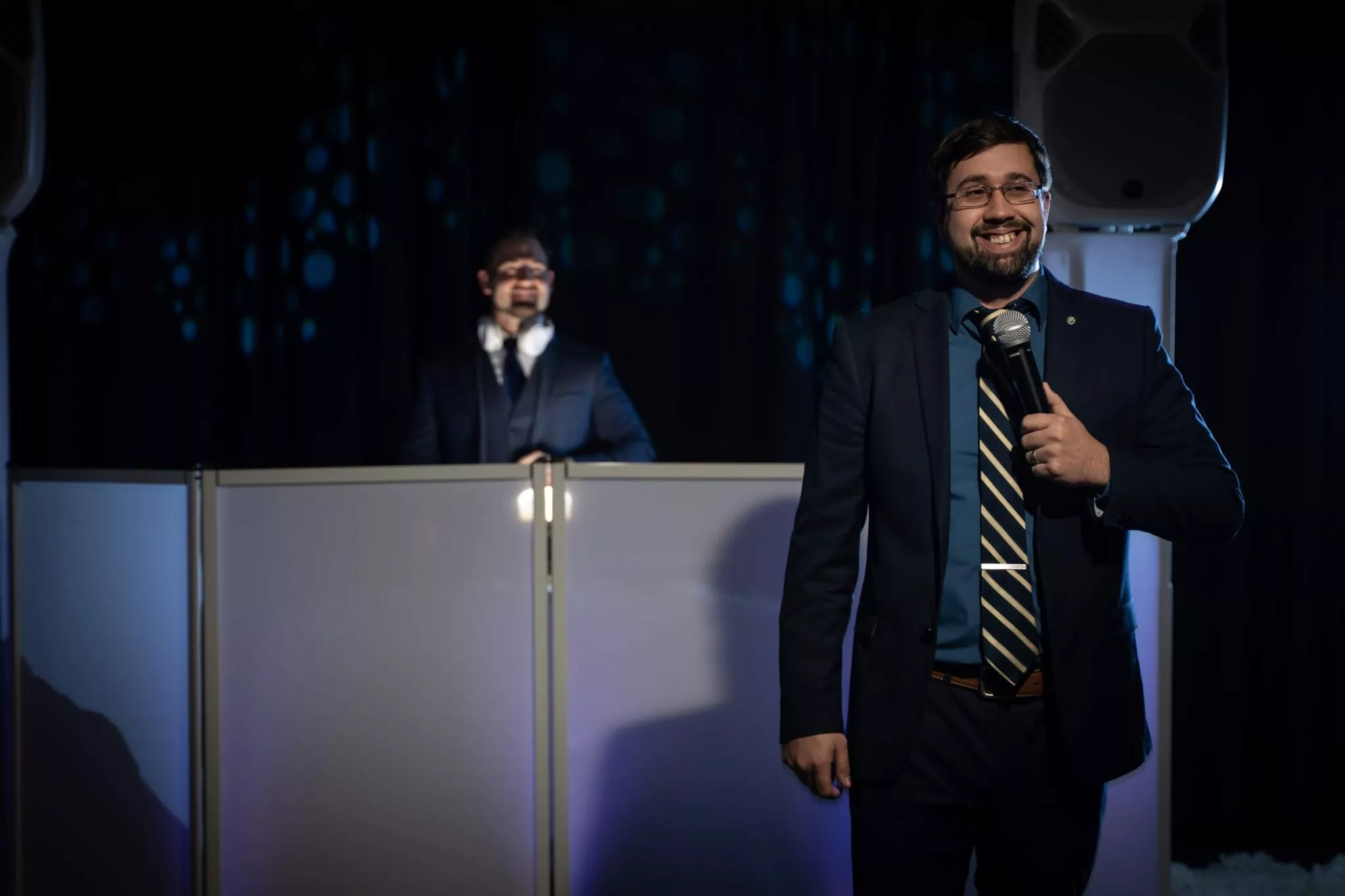 MC David Green live on stage