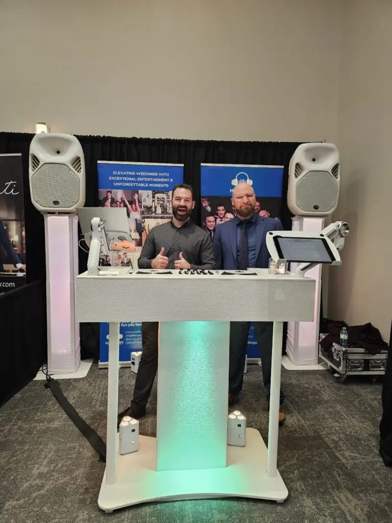 DJ Ross energizing a corporate fundraiser