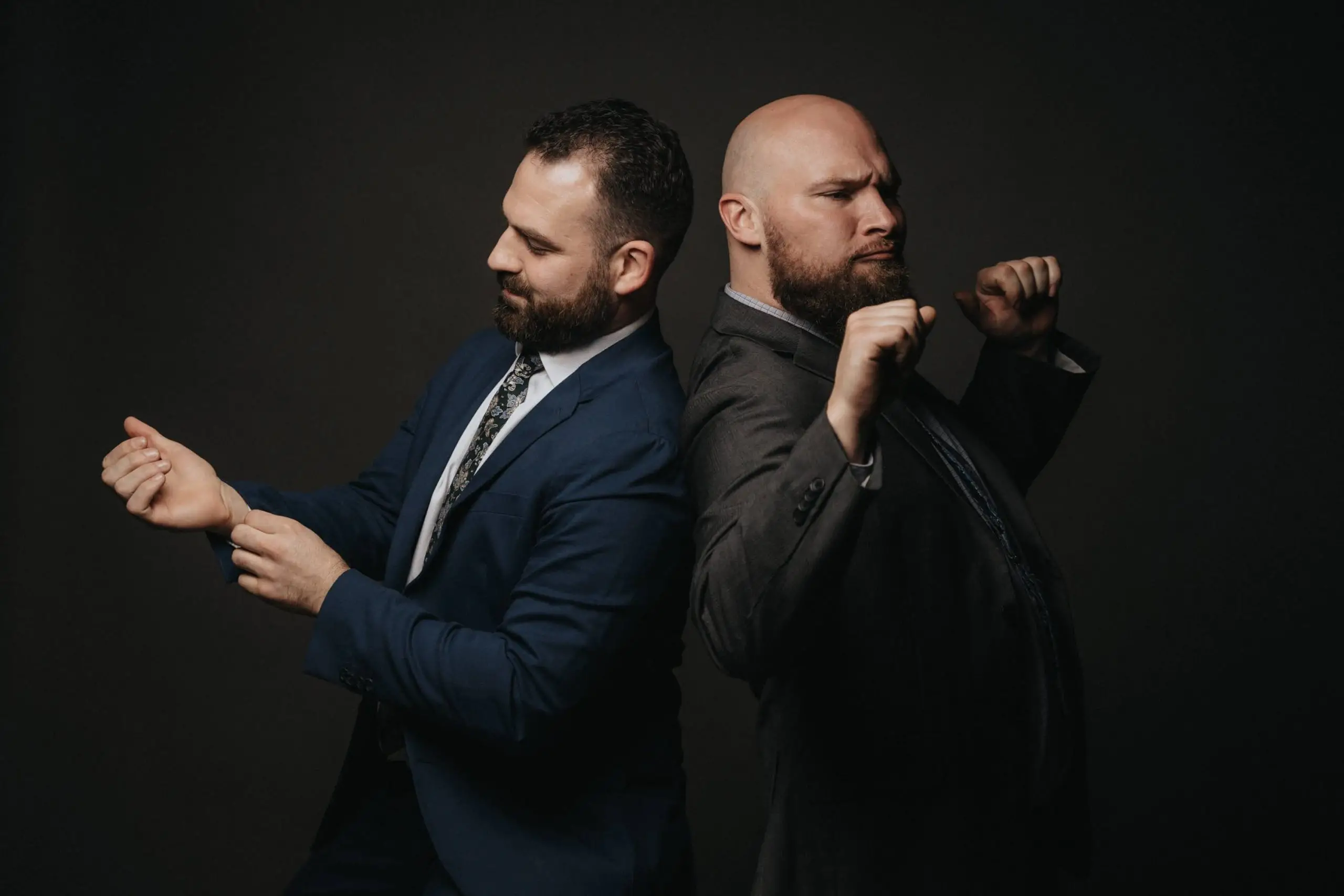 Ross and Shane sharing a pose