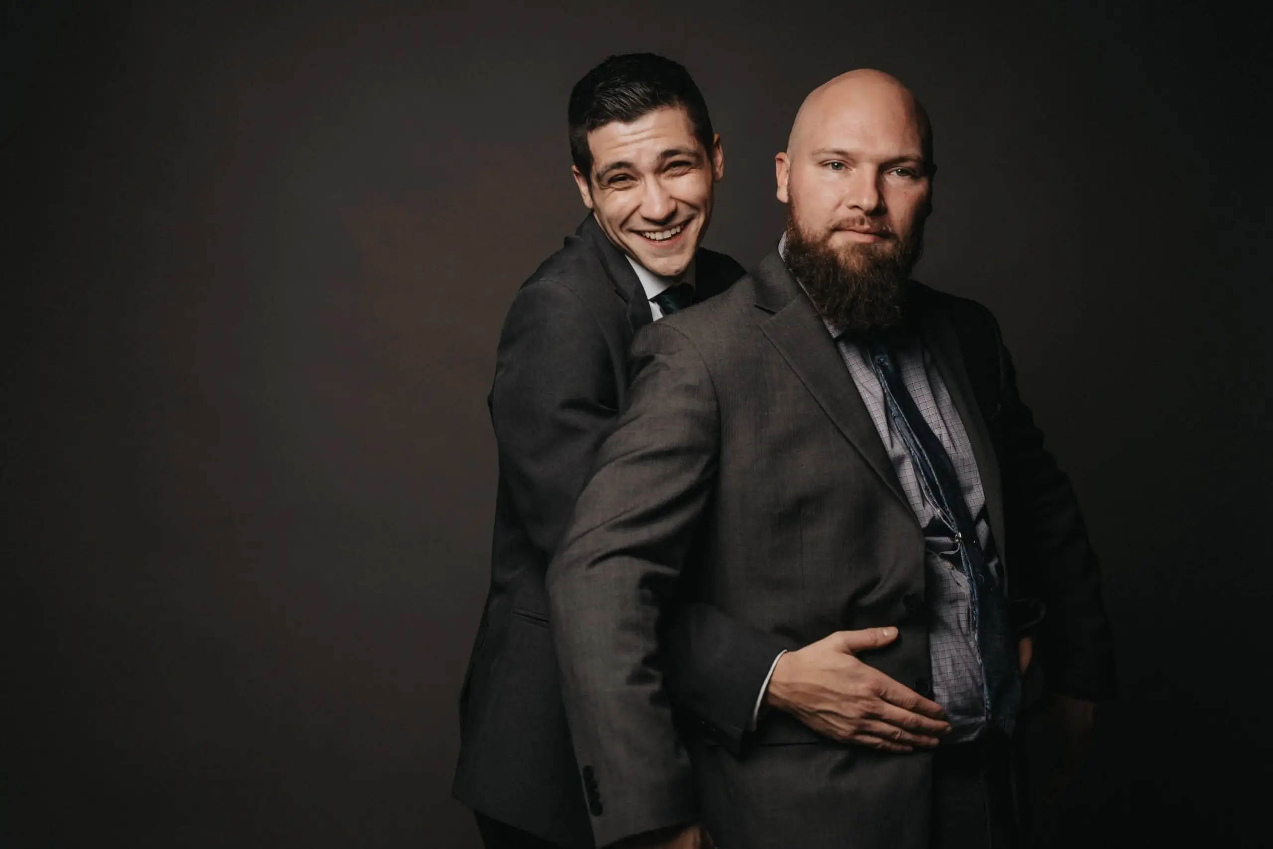 Ross and Taylor striking a pose